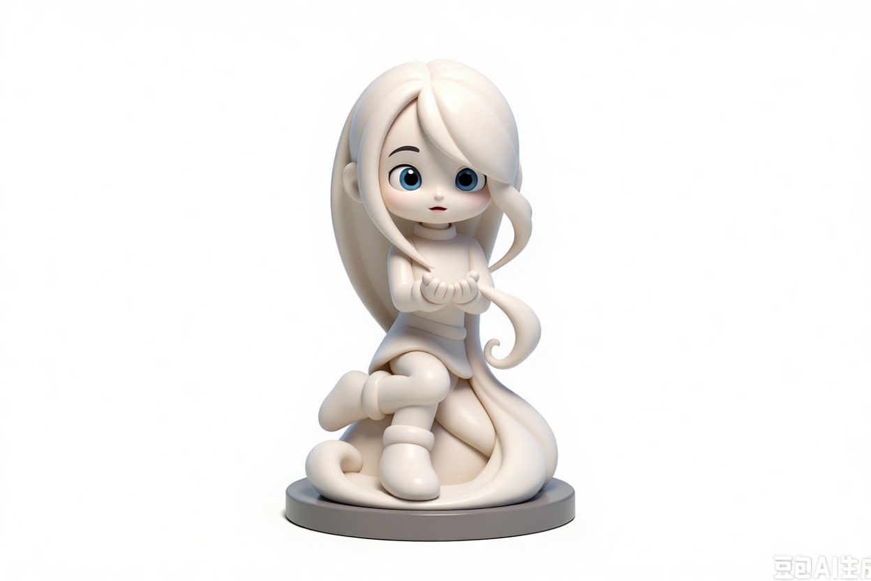 Blonde Girl Figurine free 3D printable STL