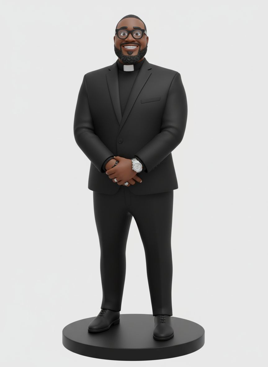 Smiling Priest Figure free 3D printable STL