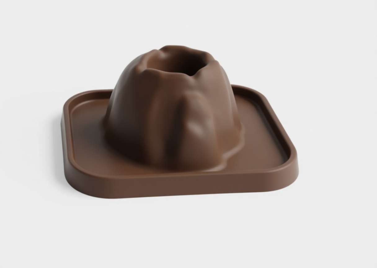 Volcano Shaped Ashtray free 3D printable STL