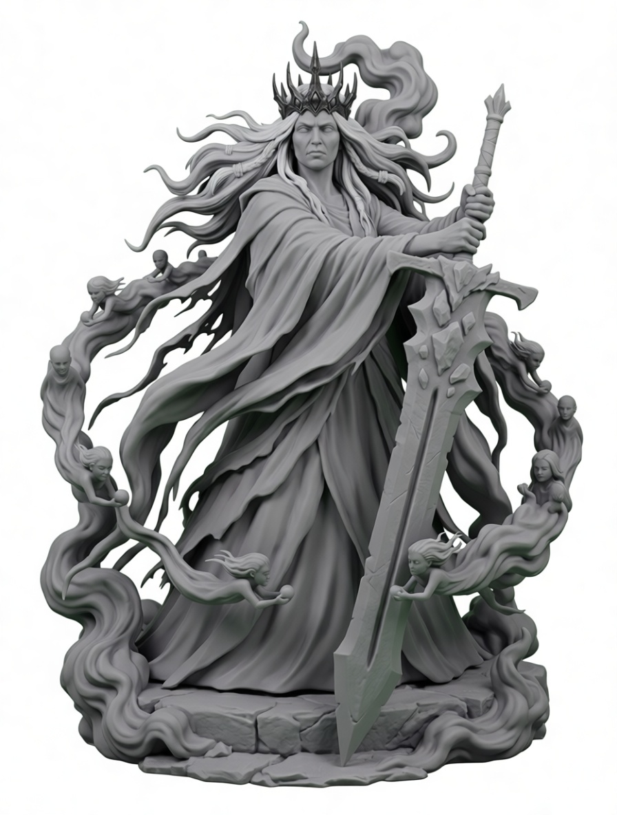 Queen of Souls Figurine free 3D printable STL