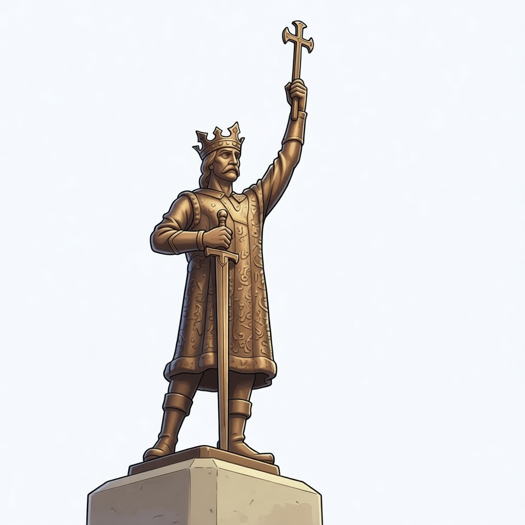 Medieval King Statue free 3D printable STL