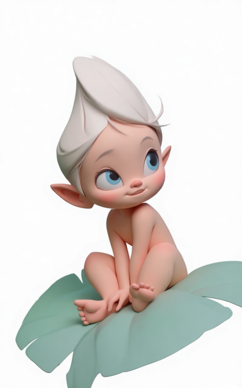 Cute Elf Child Figurine free 3D printable STL