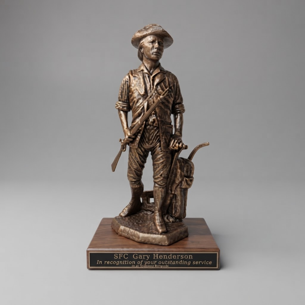 SFC Gary Henderson Statue free 3D printable STL