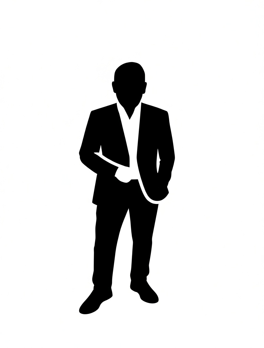 Businessman Silhouette Model free 3D printable STL