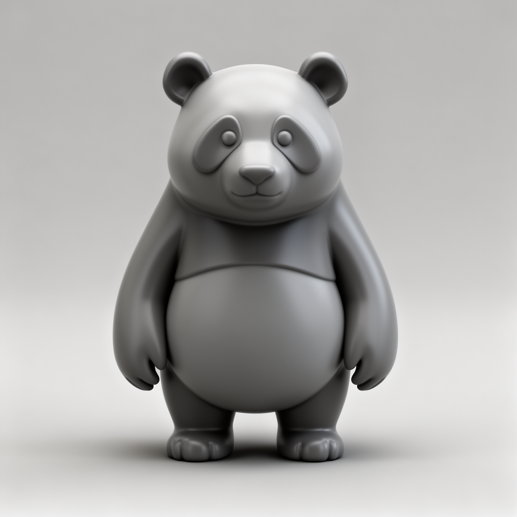 Panda Bear Figurine free 3D printable STL
