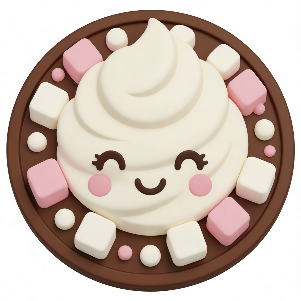 Smiling Whipped Cream Figurine free 3D printable STL