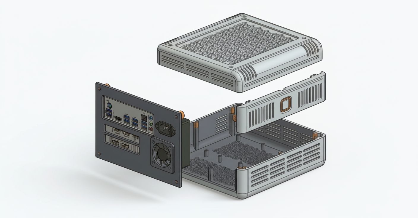Mini ITX PC Case Model free 3D printable STL