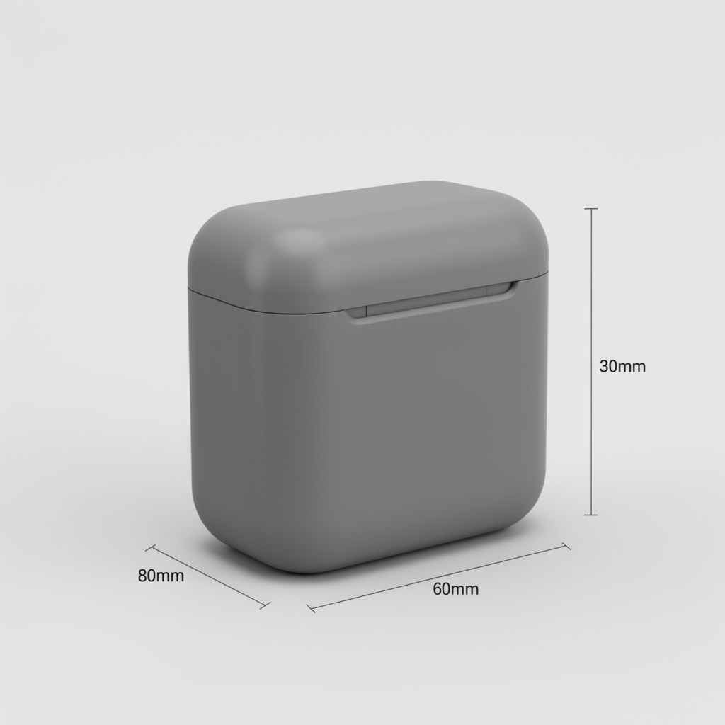 Rectangular Earbud Case free 3D printable STL