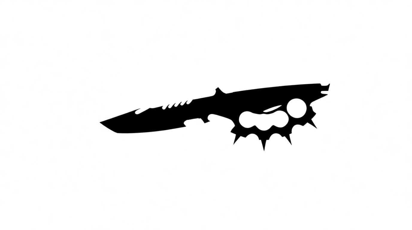 Spiked Tactical Knife Model free 3D printable STL
