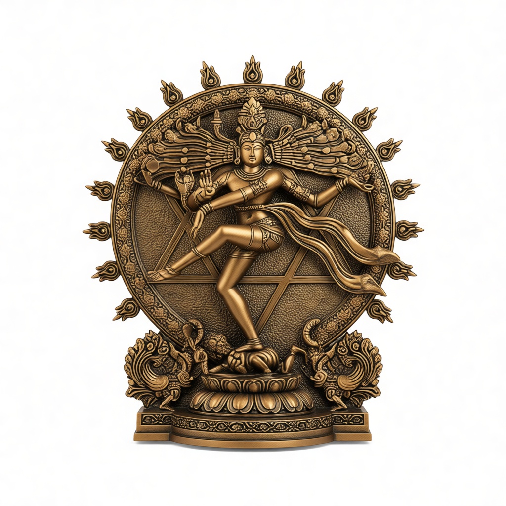 Nataraja Shiva Statue free 3D printable STL