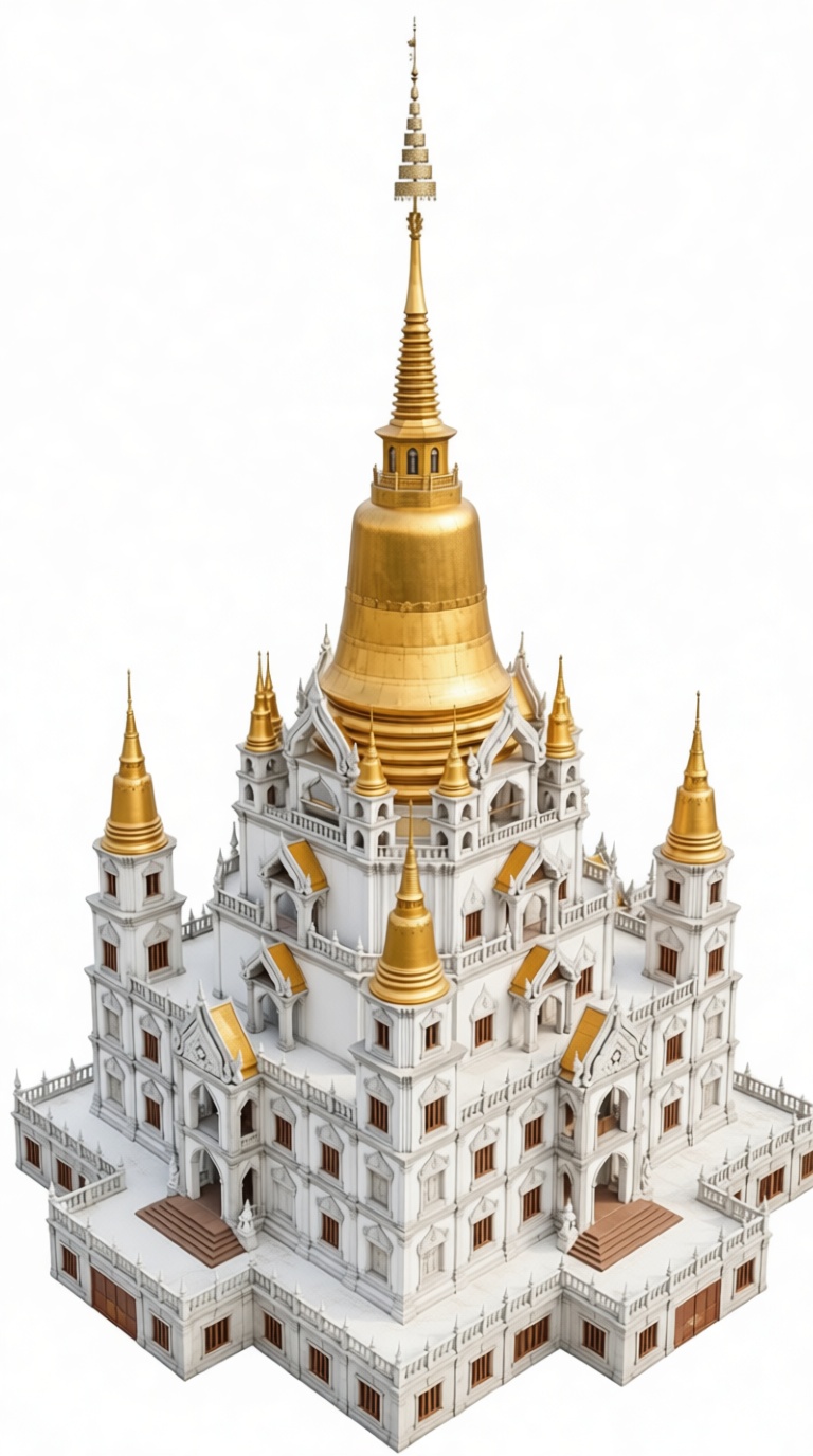 Wat Ratchanatdaram Model free 3D printable STL