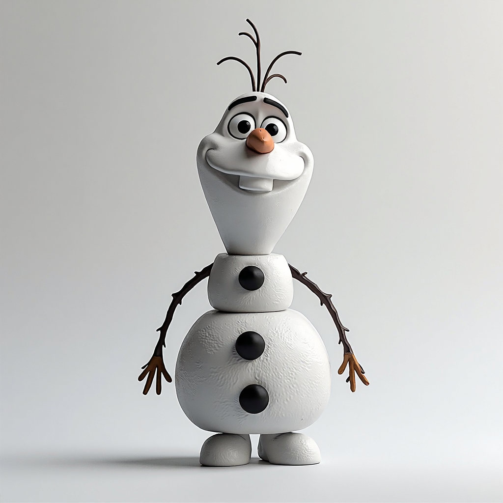 Olaf Snowman Figurine free 3D printable STL