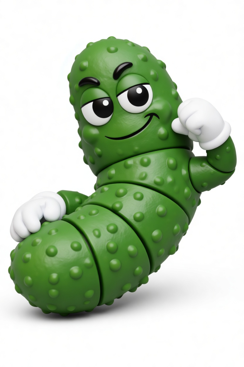 Happy Pickle Figurine free 3D printable STL