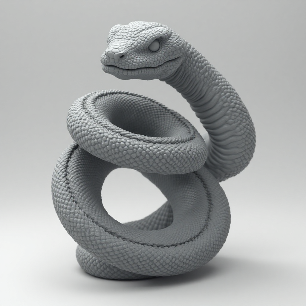 Realistic Snake Bracelet free 3D printable STL