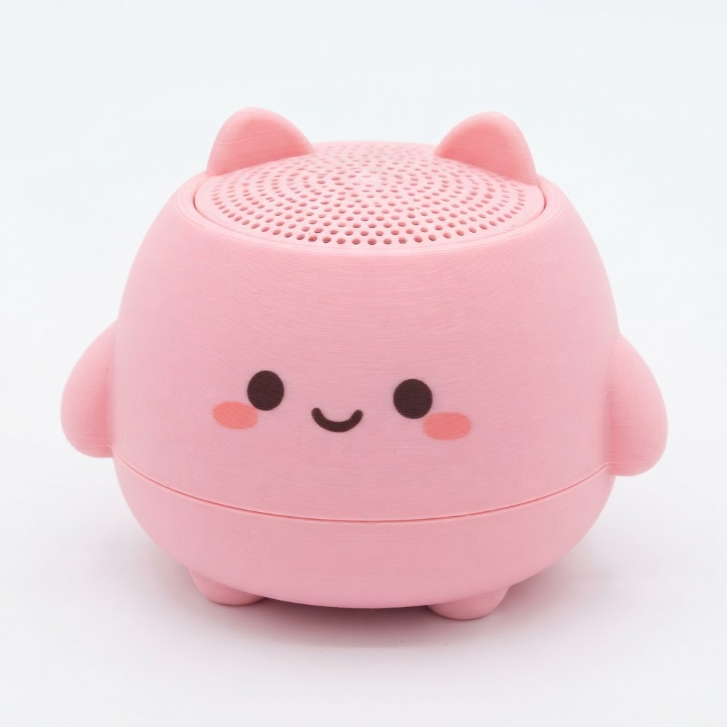 Cute Cat Speaker Model free 3D printable STL