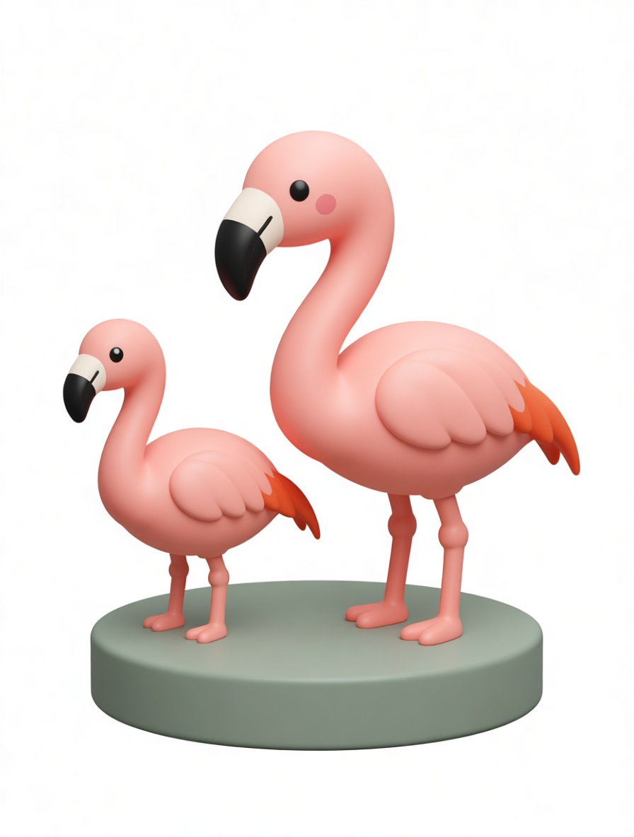 Flamingo Figurines Set free 3D printable STL