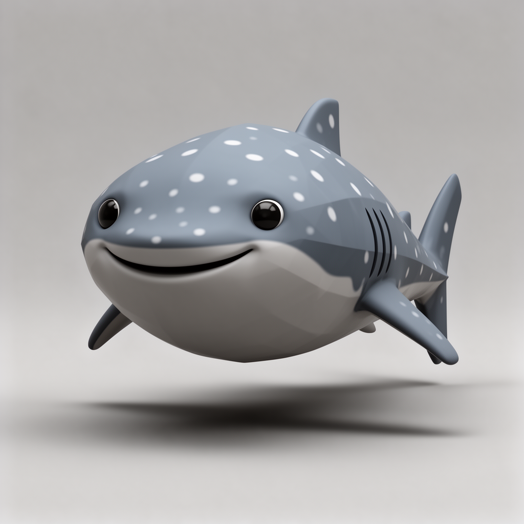 Cute Whale Shark Figurine free 3D printable STL