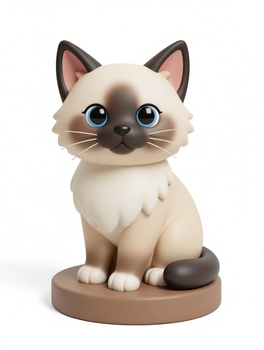 Ragdoll Cat Figurine free 3D printable STL