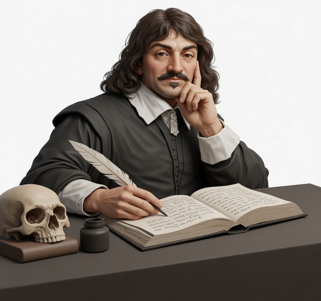René Descartes Bust free 3D printable STL