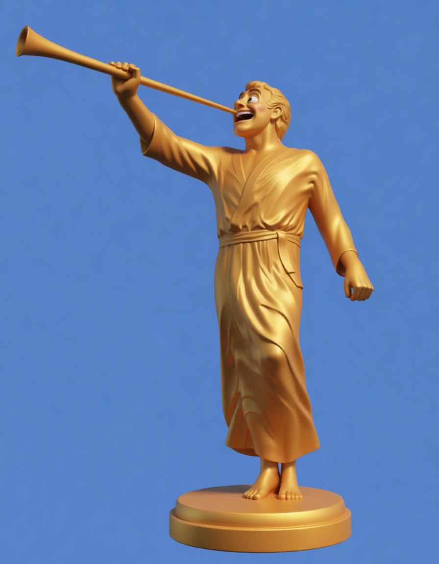 Angel Moroni Statue free 3D printable STL