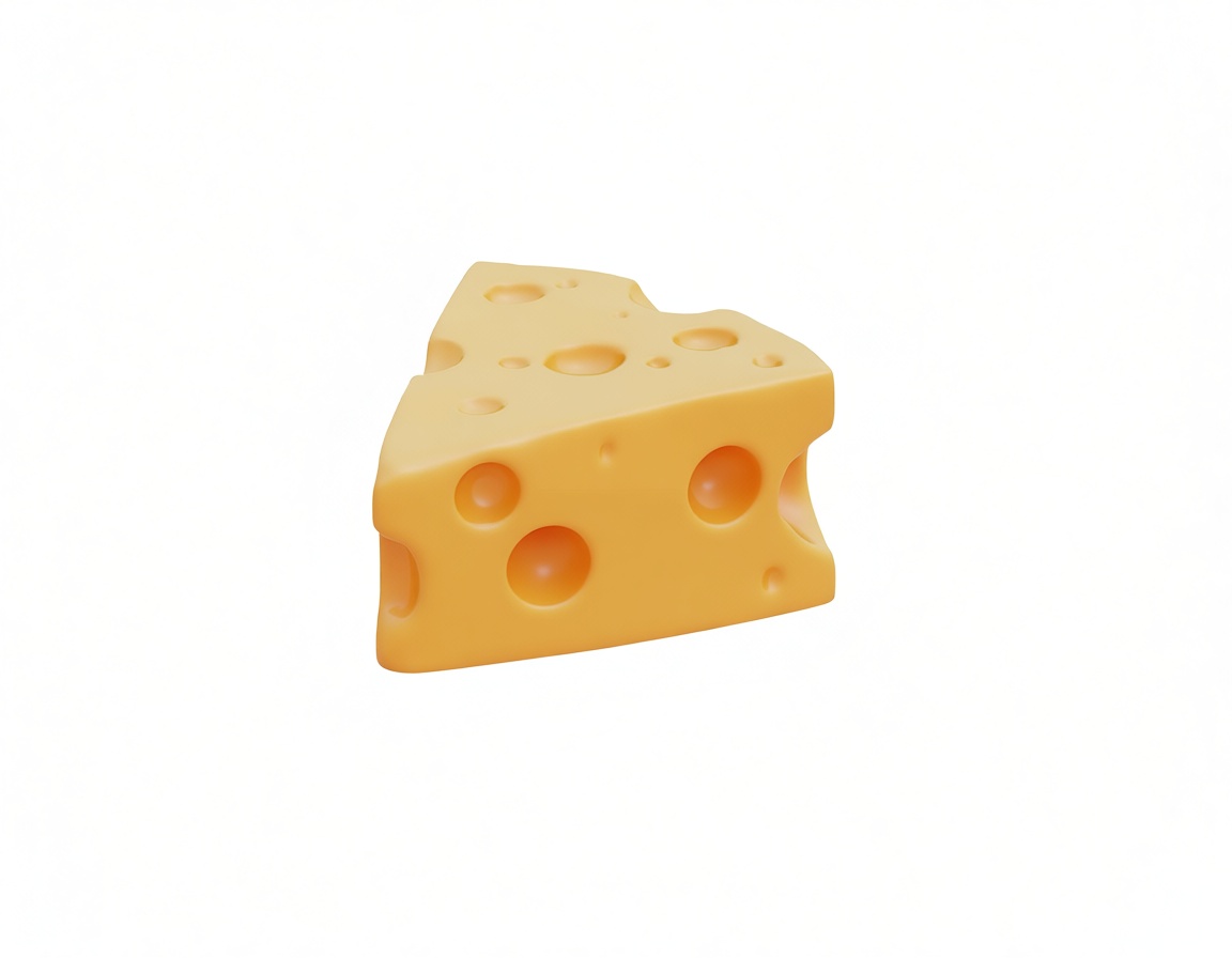Swiss Cheese Wedge Model free 3D printable STL