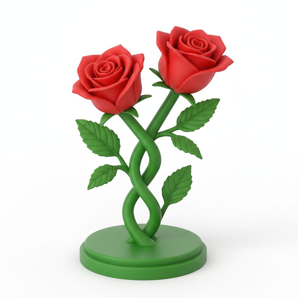 Elegant Rose Sculpture free 3D printable STL