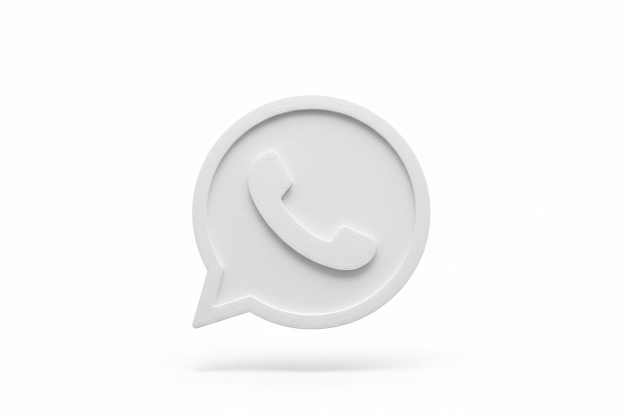 WhatsApp Logo Plaque free 3D printable STL