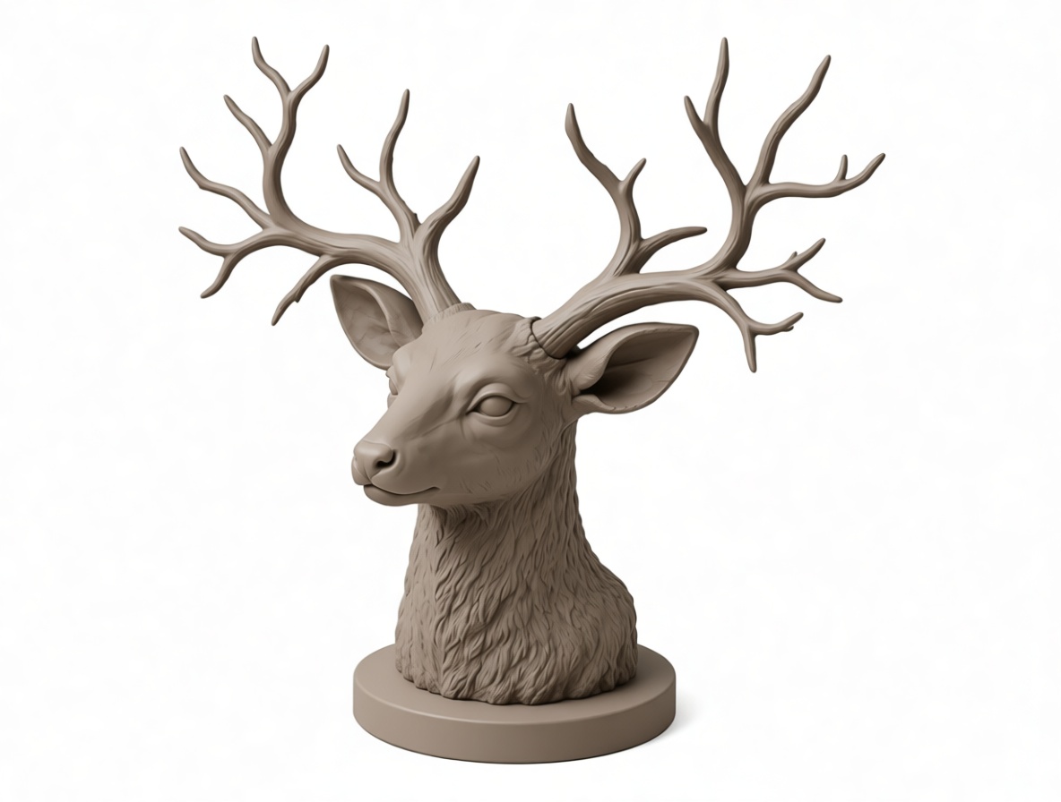 Deer Head Bust free 3D printable STL