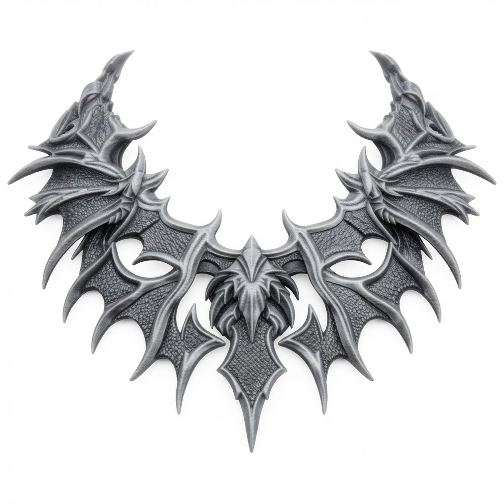 Dragon Wings Necklace free 3D printable STL