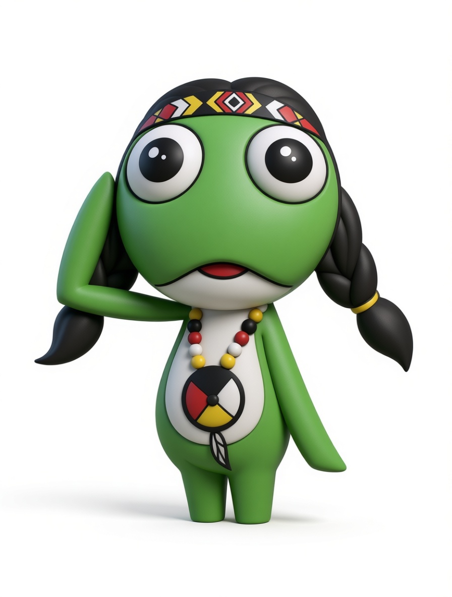 Native Style Frog Figurine free 3D printable STL