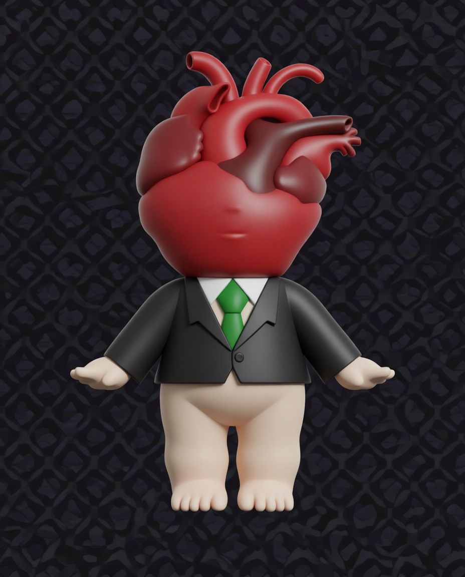 Anatomical Heart Figure free 3D printable STL