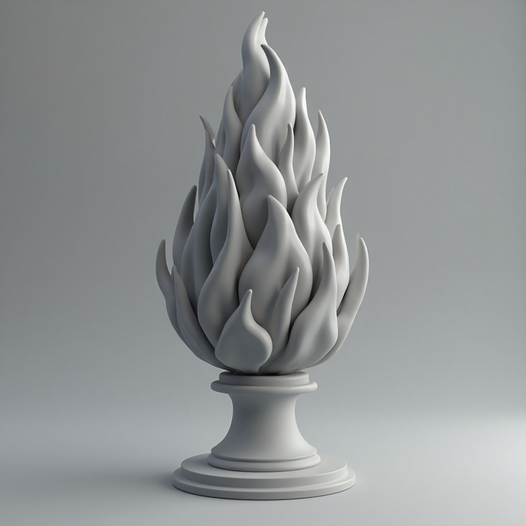 Fireball Spell Sculpture free 3D printable STL