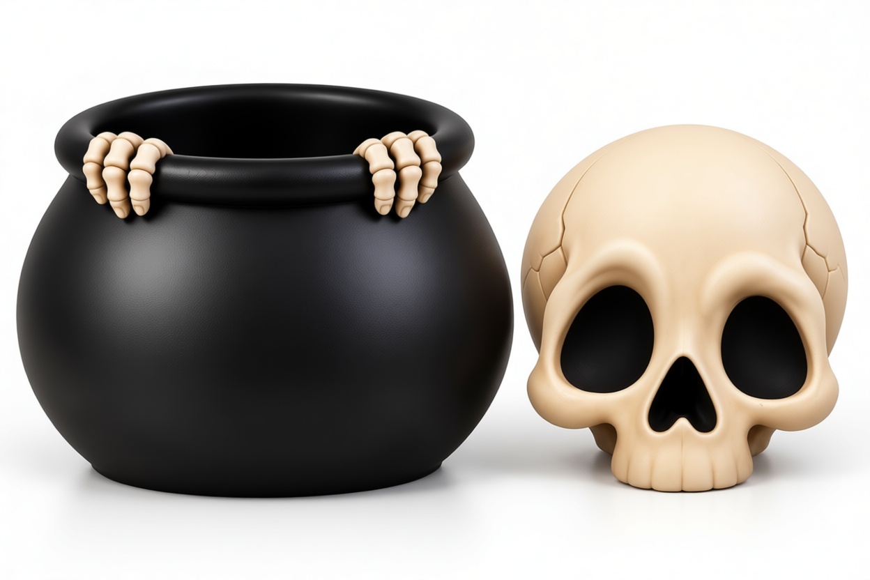 Cartoon Skull Planter free 3D printable STL