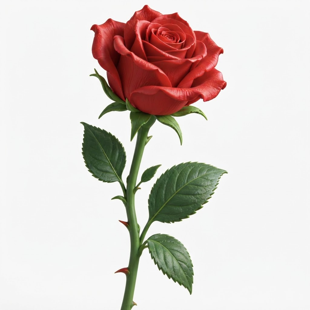 Red Rose Sculpture free 3D printable STL