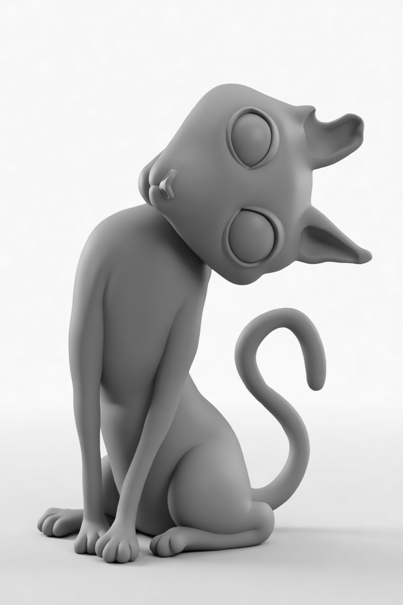 Sphynx Cat Figurine free 3D printable STL