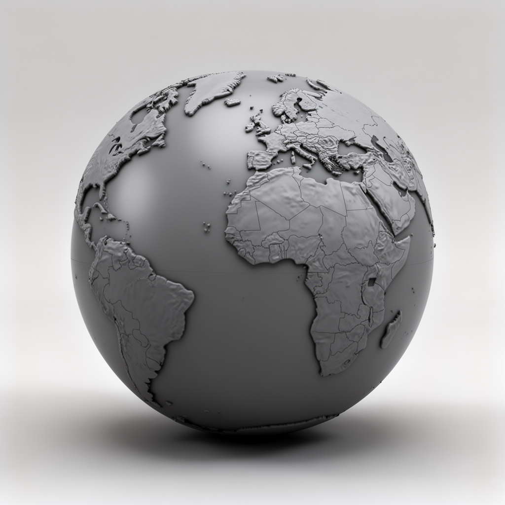 Earth Globe Model free 3D printable STL