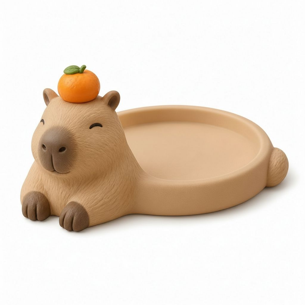 Capybara Tray Figurine free 3D printable STL