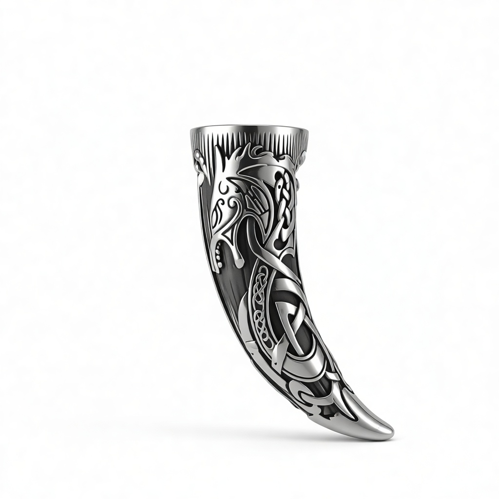 Viking Drinking Horn Model free 3D printable STL