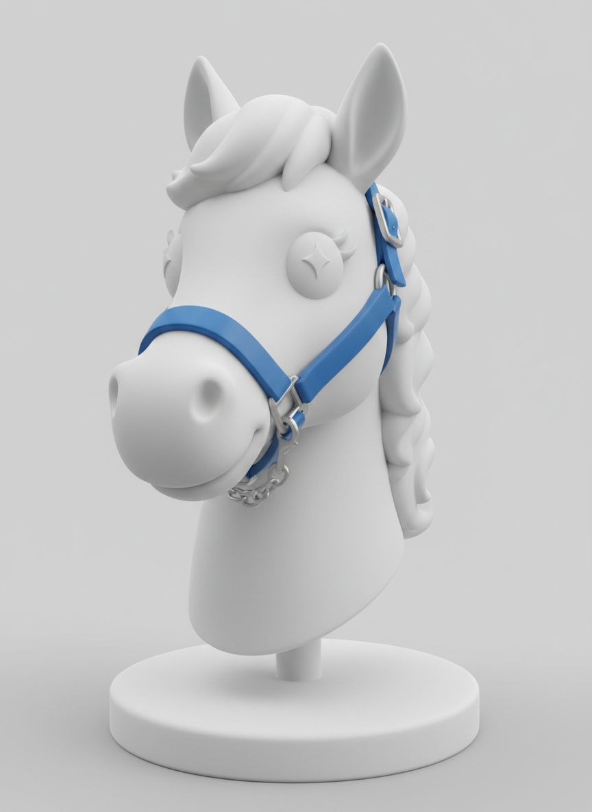 Cartoon Horse Bust free 3D printable STL