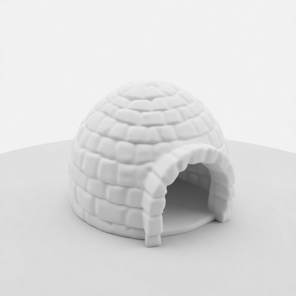 Igloo Sculpture free 3D printable STL