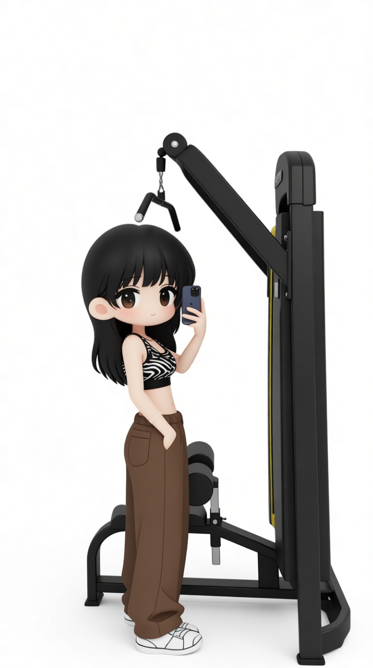 Anime Girl Gym Scene Figurine free 3D printable STL