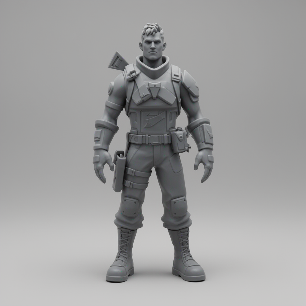 Fortnite Battle Royale Figure free 3D printable STL