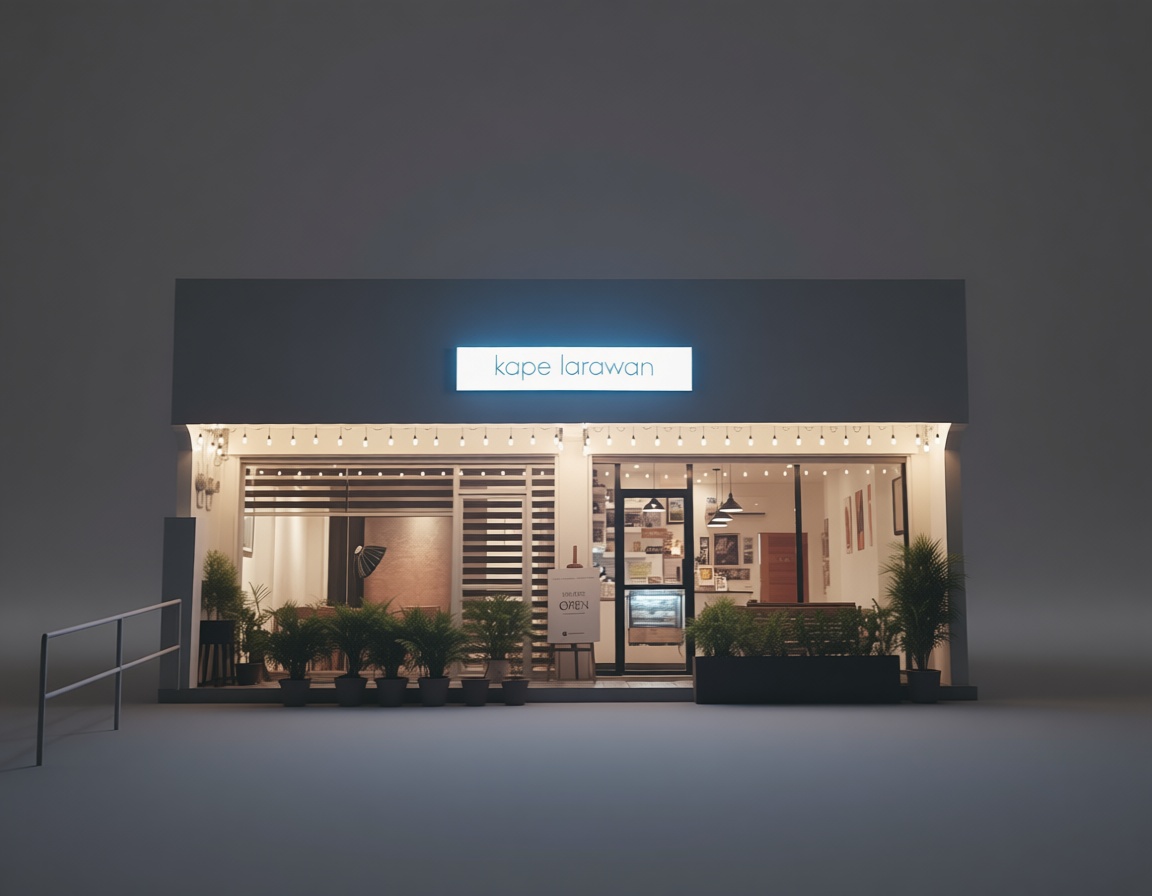 Kape Larawan Cafe Model free 3D printable STL