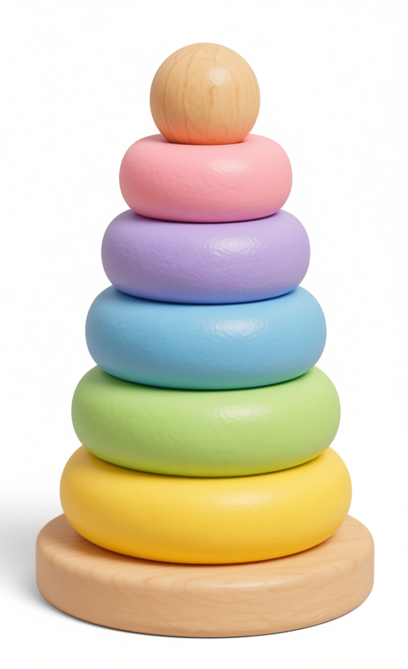 Stacking Rings Toy Model free 3D printable STL