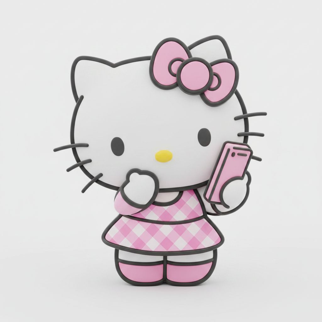 Hello Kitty Figurine free 3D printable STL