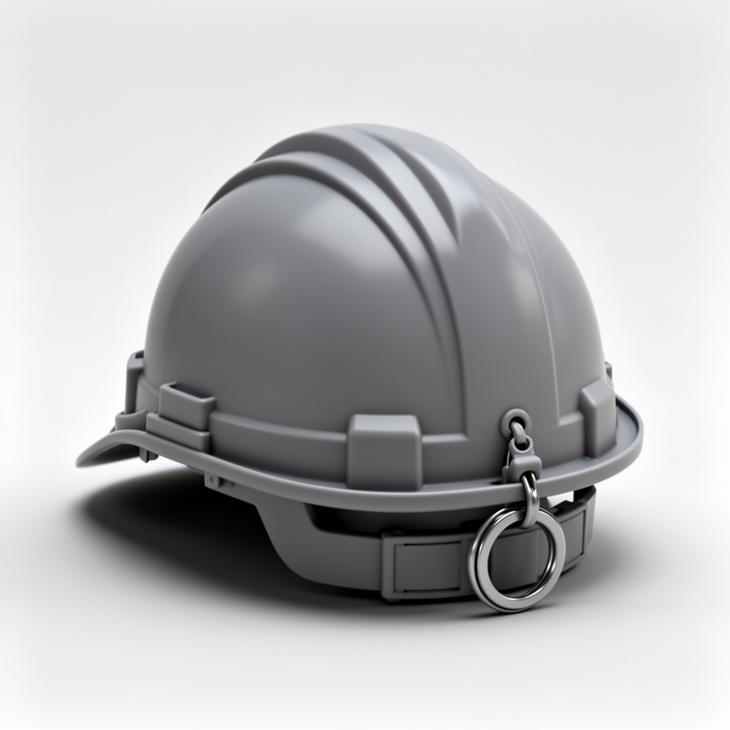 Hardhat Keyring Attachment free 3D printable STL