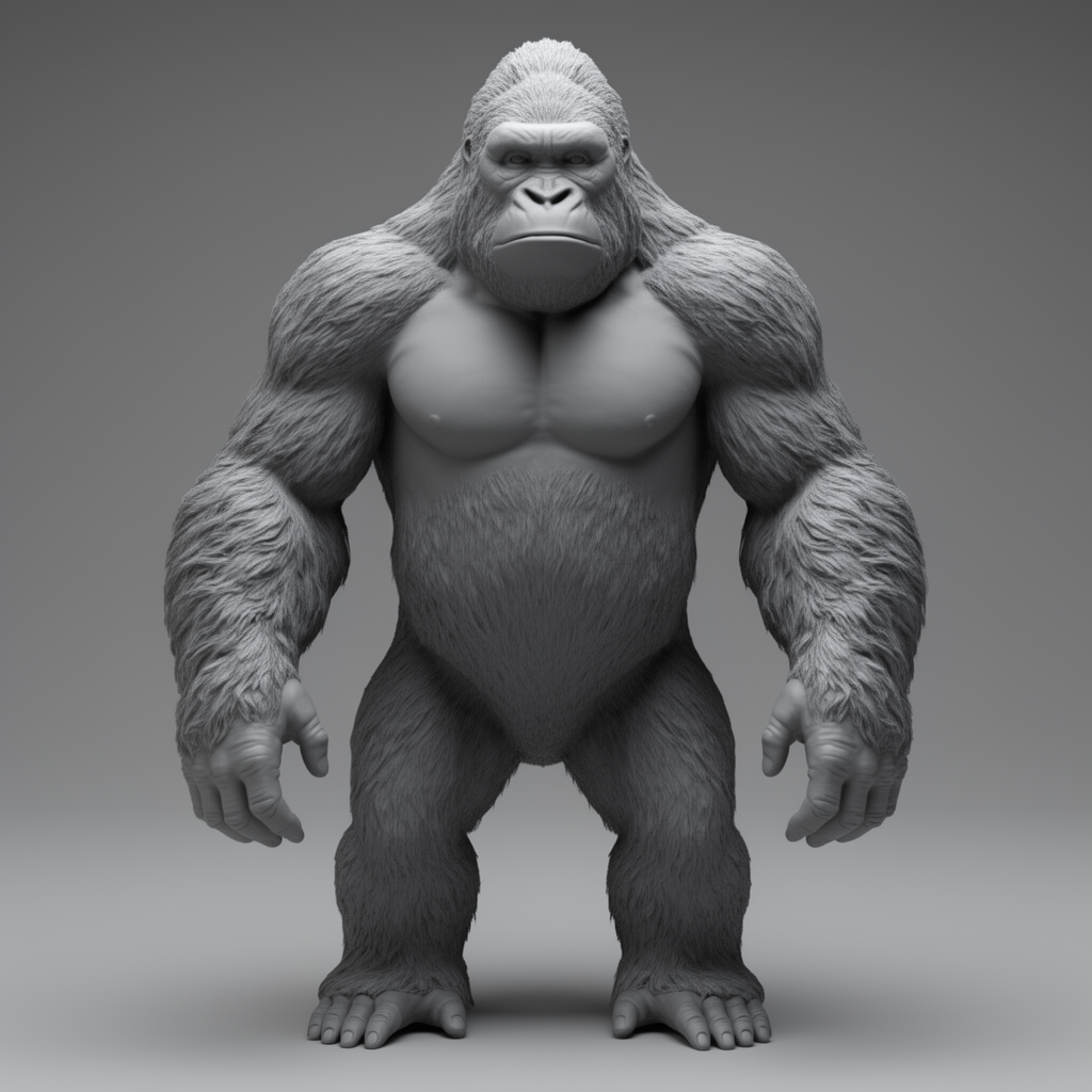 King Kong Figurine free 3D printable STL
