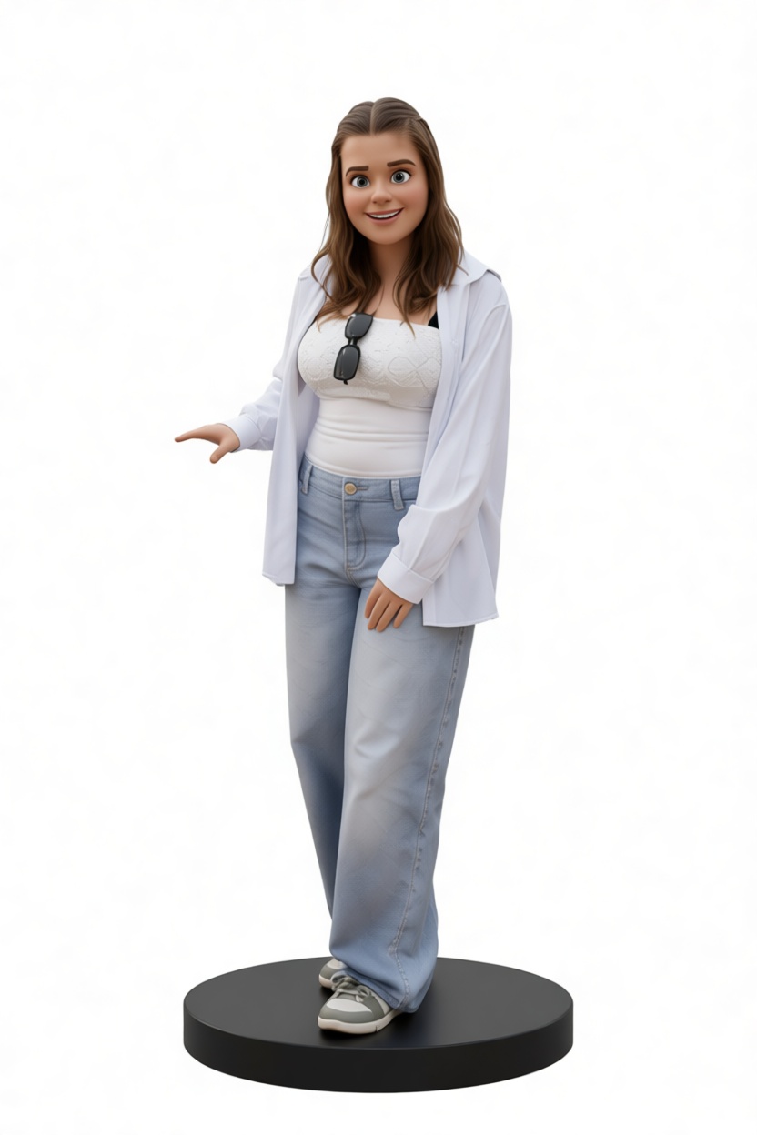 Casual Woman Figurine - Free 3D Printable STL File