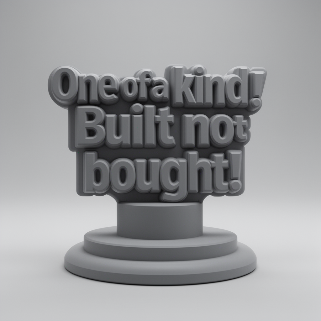 One of a Kind Sculpture free 3D printable STL