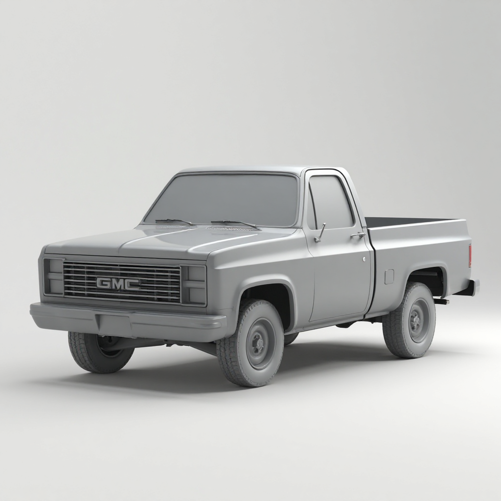 1987 GMC Pickup Model free 3D printable STL